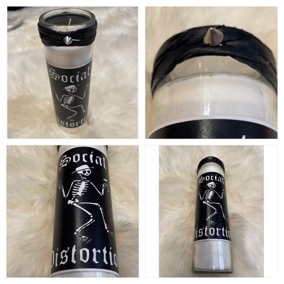 Social Distortion Pillar Candle - Picture 1 of 4